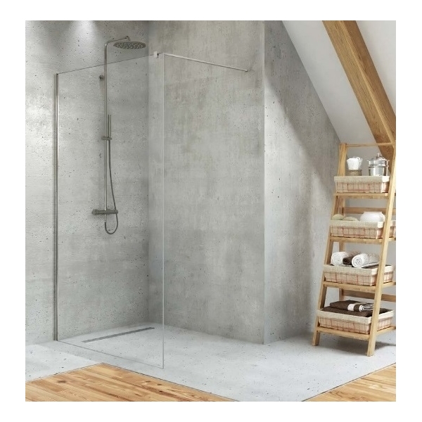 Sprchový kút New Trendy Velio Walk-in 100 x 200 cm, 8 mm, chróm, číre sklo